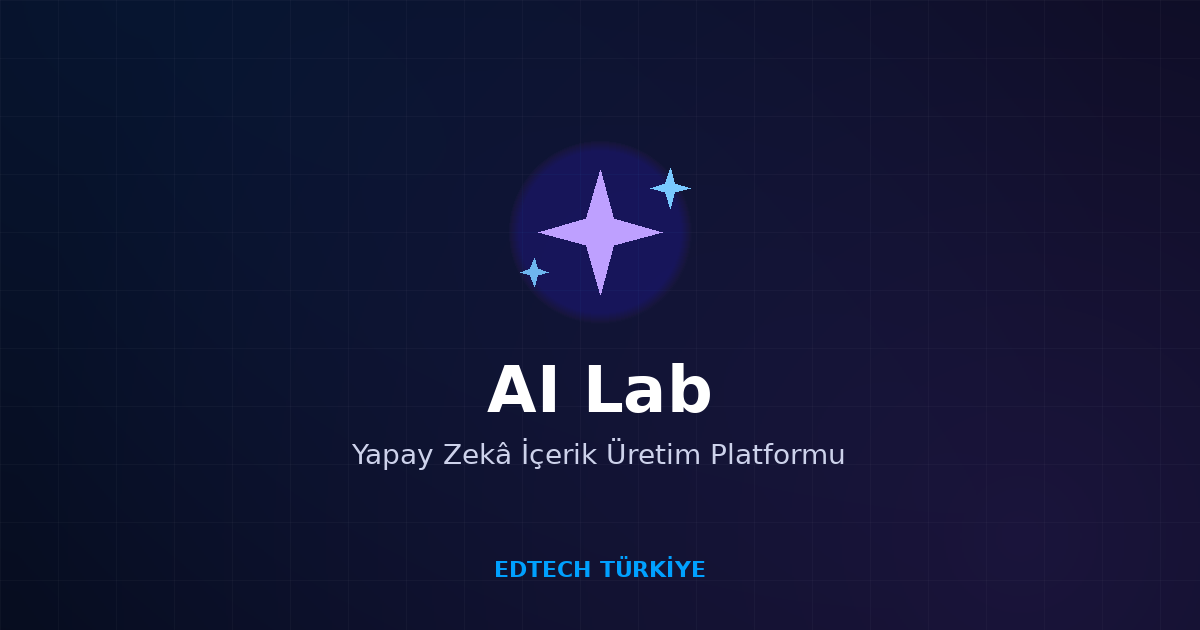AI Lab yapay zekâ içerik üretim platformu