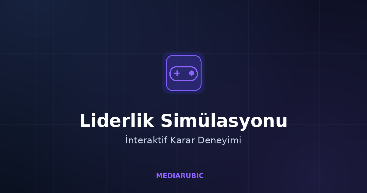 Liderlik simülasyonu interaktif karar deneyimi