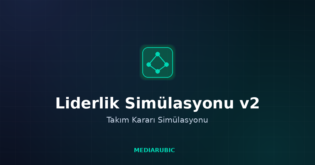 Liderlik simülasyonu v2 takım kararı simülasyonu