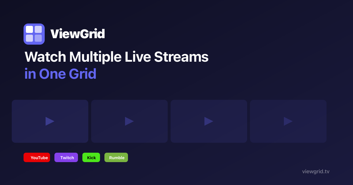ViewGrid çoklu canlı yayın platformu